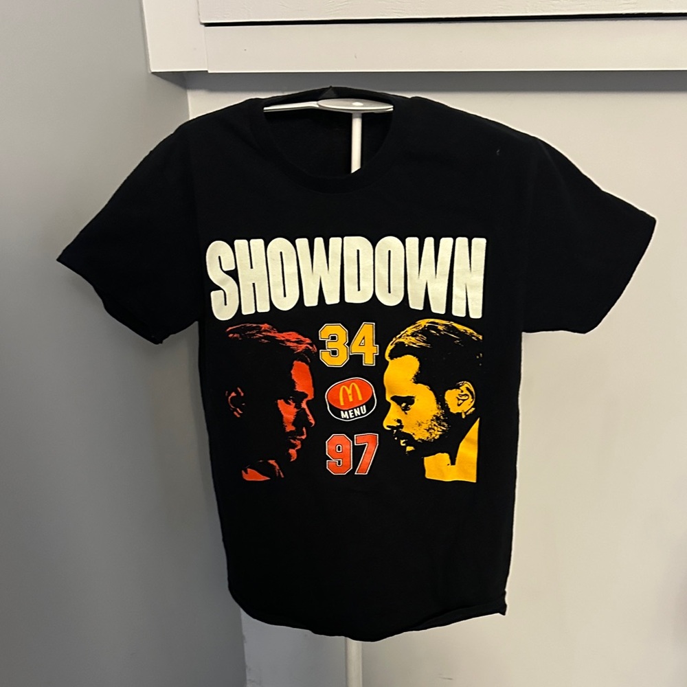 The Showdown" T-Shirt featuring NHL players Connor McDavid and Auston Matthews.